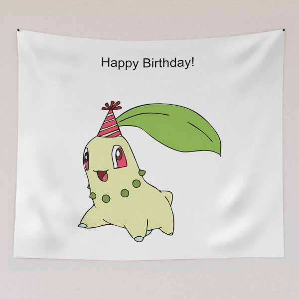 Item preview, Chikorita Happy Birthday designed and sold by VoyagePress.