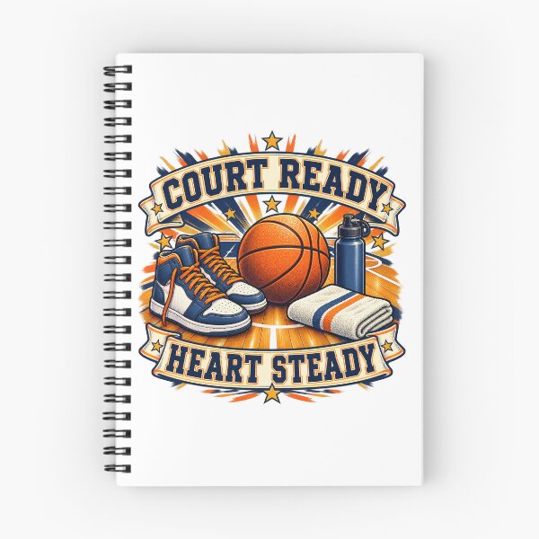 Item preview, Court Ready Heart Steady Basketball Family Art designed and sold by CheerfulNest.