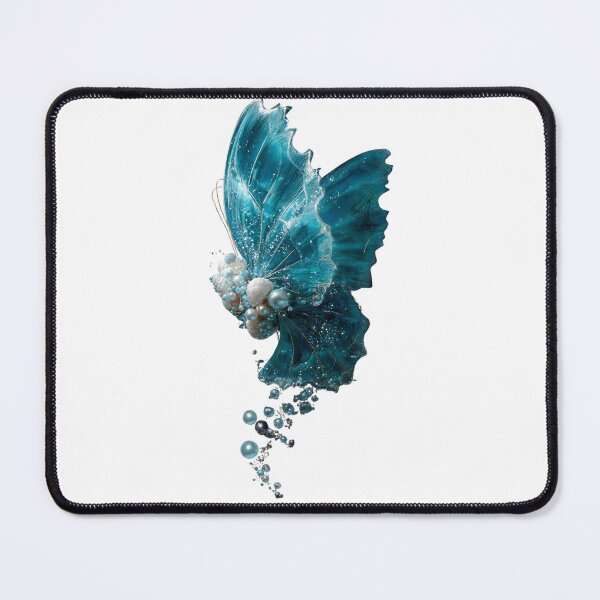 Item preview, Blue Ocean Pearl Butterfly With Bubbles designed and sold by LC&LCPlatform.