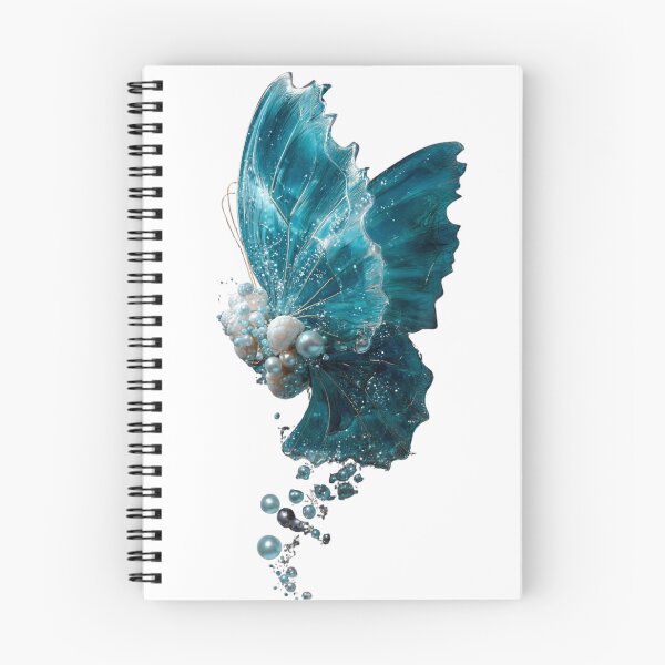 Item preview, Blue Ocean Pearl Butterfly With Bubbles designed and sold by LC&LCPlatform.