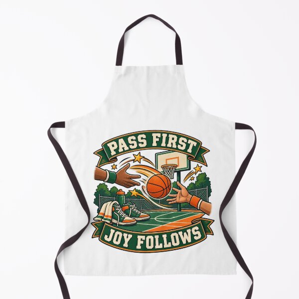 Item preview, Pass First Joy Follows Pickup Basketball Art designed and sold by CheerfulNest.