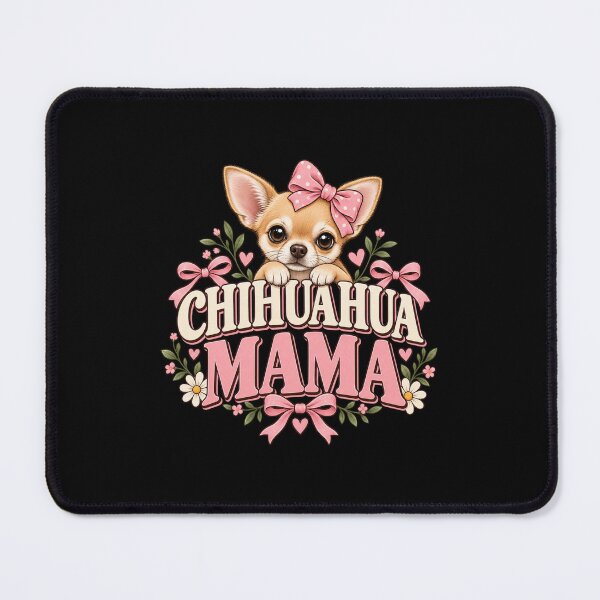 Item preview, Chihuahua Mama Pink Bow Dog Lover designed and sold by PunchDrop.
