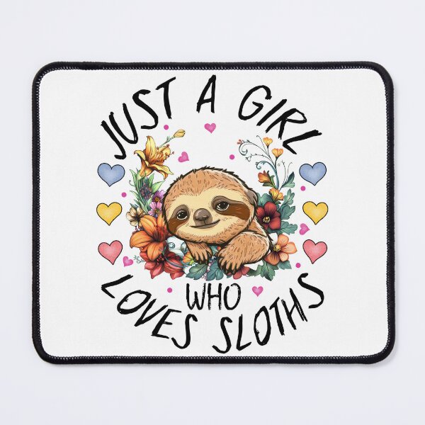 Item preview, Just a girl who loves sloths , cute design designed and sold by MoSaid.