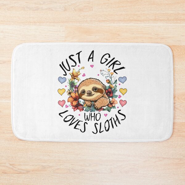 Item preview, Just a girl who loves sloths , cute design designed and sold by MoSaid.