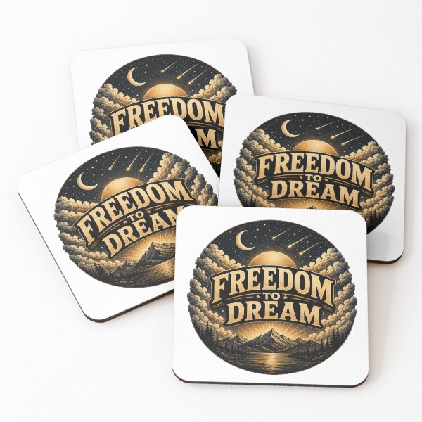 Item preview, Freedom to Dream – Vintage Mountain Lake & Night Sky designed and sold by TechneCo.