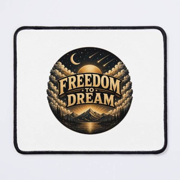 Item preview, Freedom to Dream – Vintage Mountain Lake & Night Sky designed and sold by TechneCo.
