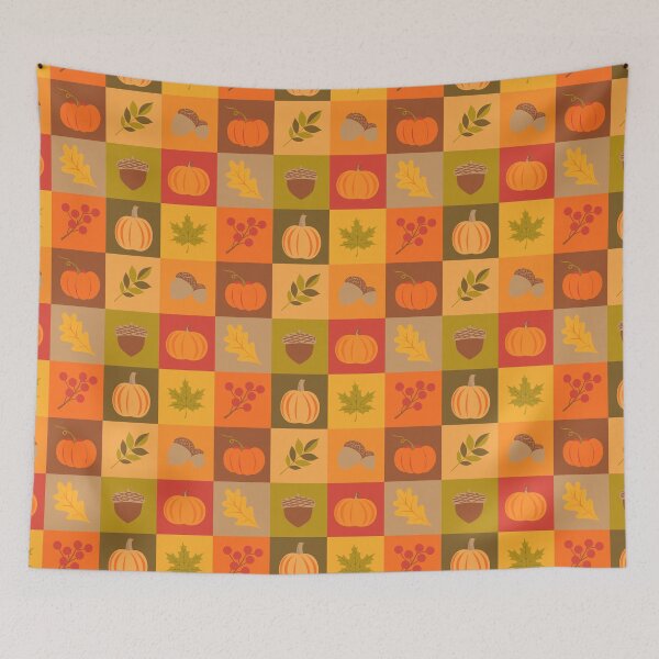 Item preview, Autumn Minimalist Patchwork Squares designed and sold by YesterdayColl.