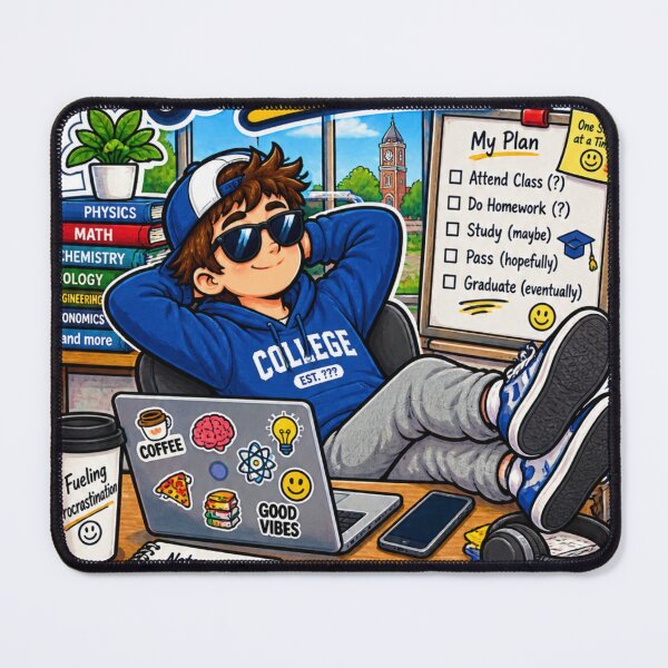 Item preview, Academically, We’ll See – Funny College Student Humor designed and sold by sketchicos.