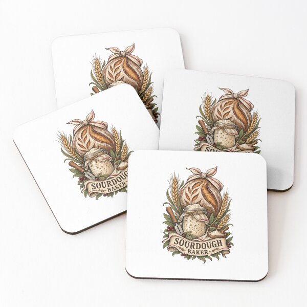 Item preview, Sourdough Baker Artisan Bread and Starter Art designed and sold by AMICO77.