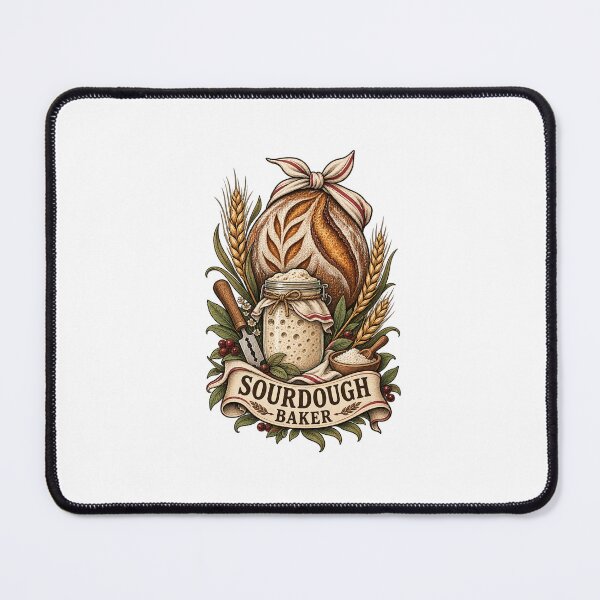 Item preview, Sourdough Baker Artisan Bread and Starter Art designed and sold by AMICO77.