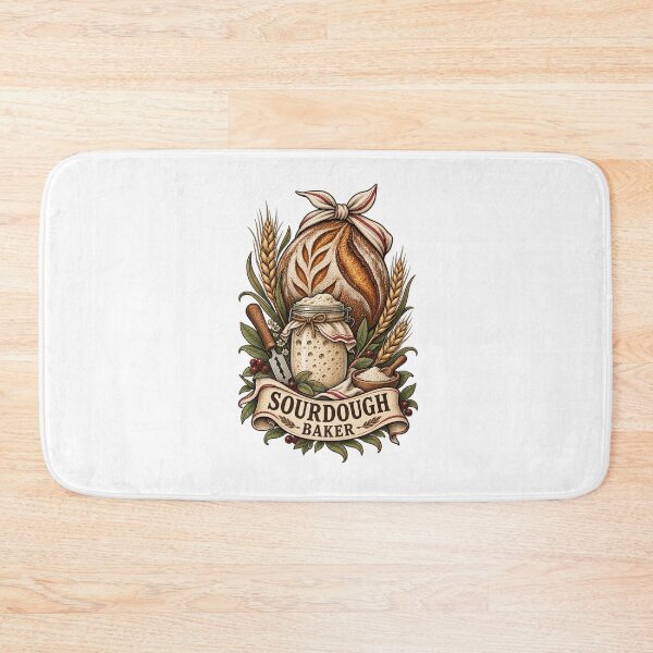 Item preview, Sourdough Baker Artisan Bread and Starter Art designed and sold by AMICO77.