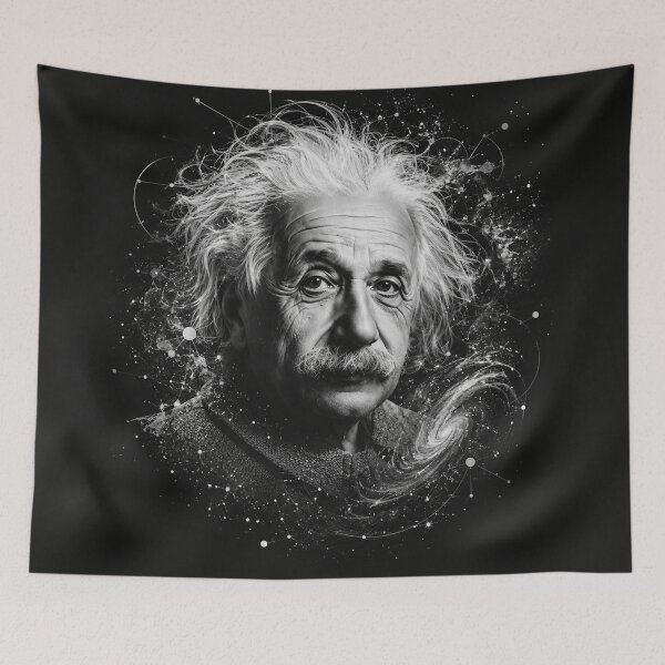Item preview, Albert Einstein Cosmic Galaxy Universe Portrait designed and sold by Owcomm.
