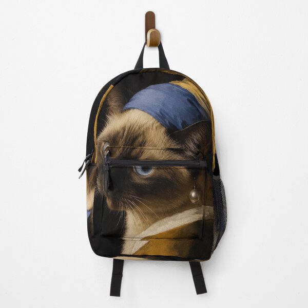 Item preview, Kitty with a Pearl Earring - Vermeer Cat Parody designed and sold by TheCatIsOnMyLap.