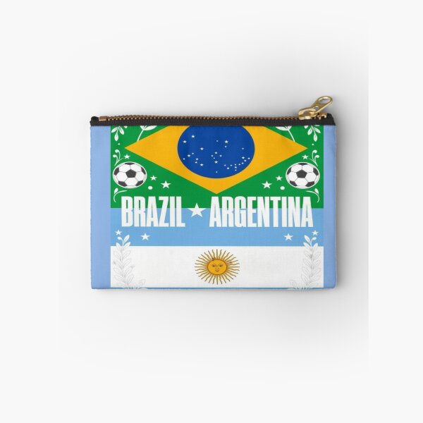Item preview, Brazil vs Argentina Minimalist Football Match Poster designed and sold by Nexus Space.