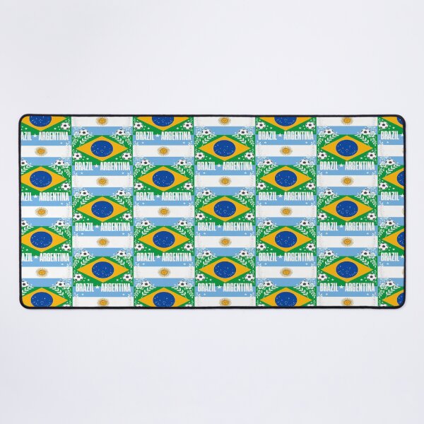 Item preview, Brazil vs Argentina Minimalist Football Match Poster designed and sold by Nexus Space.