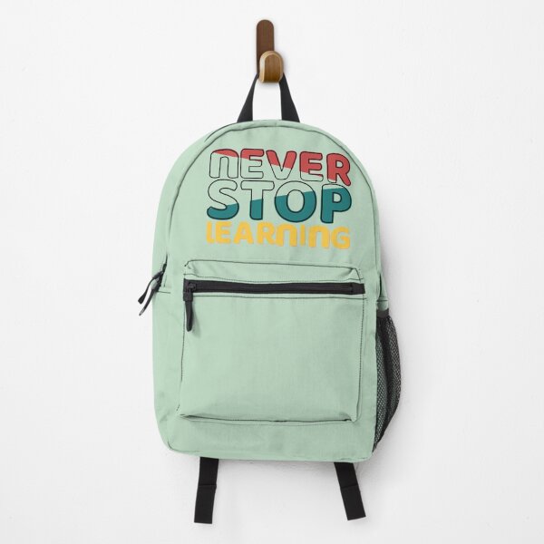 Item preview, Never Stop Learning – Retro Education Motivation designed and sold by Rush2Buy.