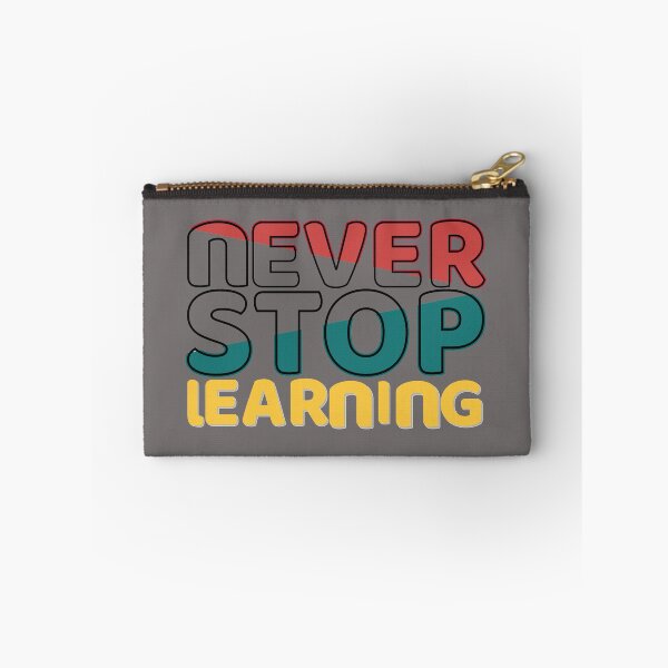 Item preview, Never Stop Learning – Retro Education Motivation designed and sold by Rush2Buy.