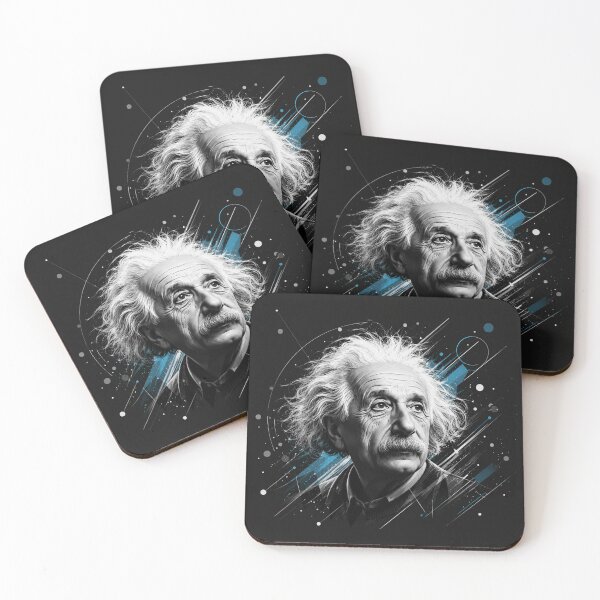 Item preview, Albert Einstein Genius Physics Portrait Art designed and sold by Owcomm.