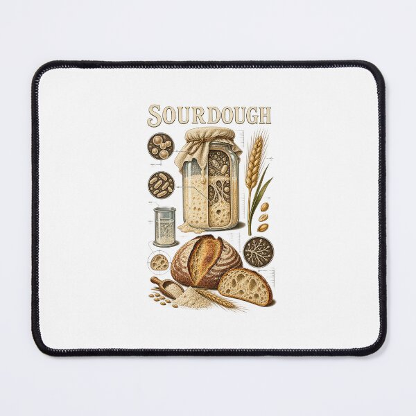 Item preview, Sourdough Baker Artisan Bread and Starter Art designed and sold by AMICO77.