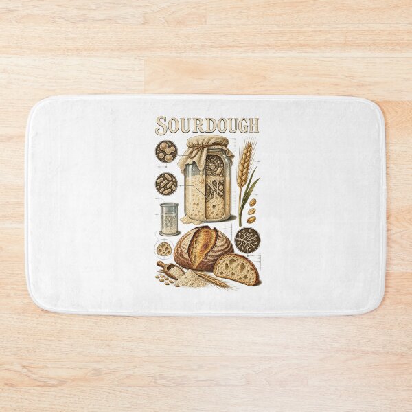Item preview, Sourdough Baker Artisan Bread and Starter Art designed and sold by AMICO77.