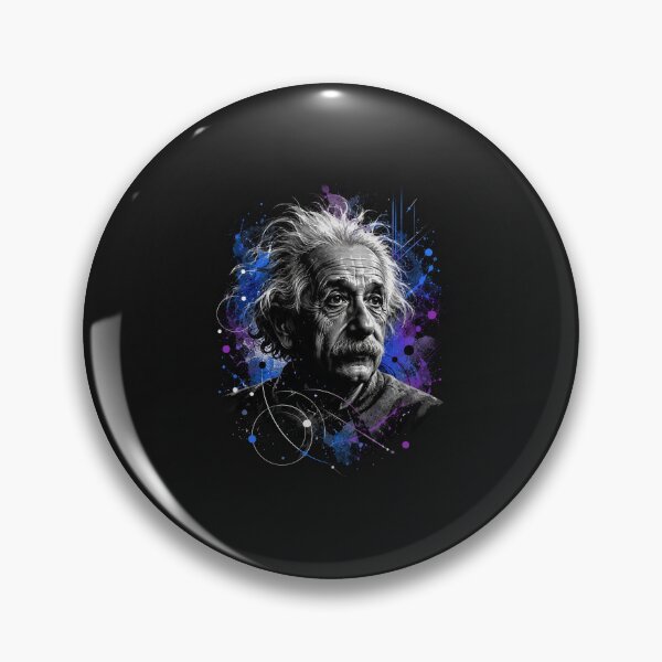 Item preview, Albert Einstein Genius Physics Splash Art Portrait designed and sold by Owcomm.