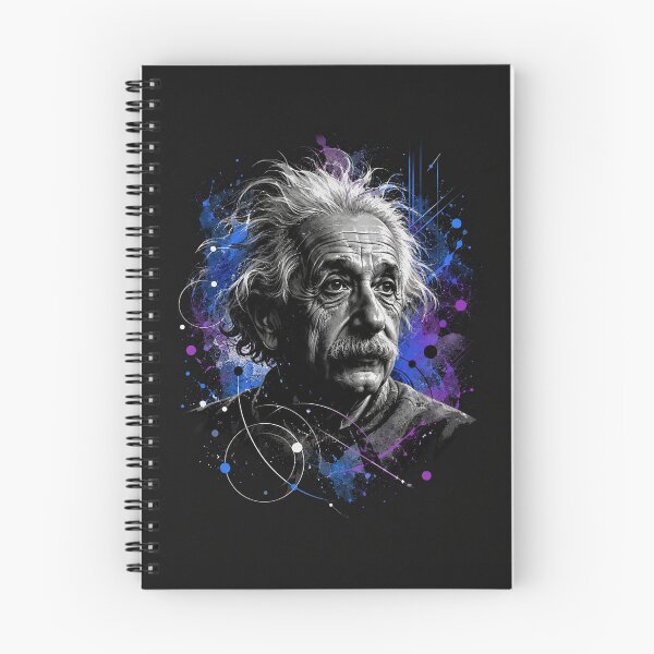 Item preview, Albert Einstein Genius Physics Splash Art Portrait designed and sold by Owcomm.