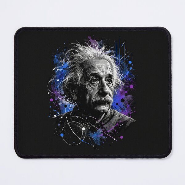 Item preview, Albert Einstein Genius Physics Splash Art Portrait designed and sold by Owcomm.