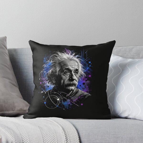 Item preview, Albert Einstein Genius Physics Splash Art Portrait designed and sold by Owcomm.