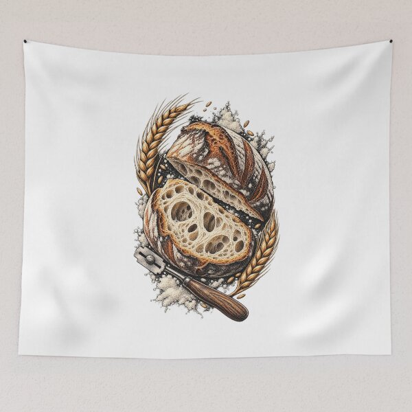 Item preview, Sourdough Baker Artisan Bread and Starter Art designed and sold by AMICO77.