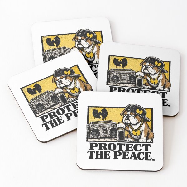 Item preview, Protect The Peace Hip Hop Bulldog designed and sold by TripleFour444.