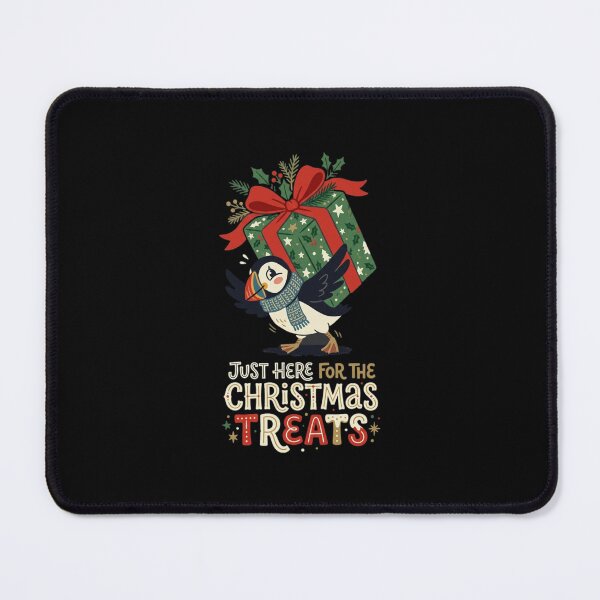 Item preview, Just Here for the Christmas Treats Puffin designed and sold by PunchDrop.