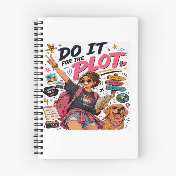 Item preview, Do It for the Plot – Adventure & Travel Funny Quote designed and sold by Strongermind.