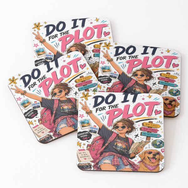 Item preview, Do It for the Plot – Adventure & Travel Funny Quote designed and sold by Strongermind.