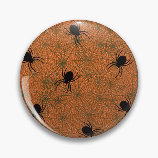 Item preview, Halloween Spider Web Pattern in Orange and Black designed and sold by SweetLilith.