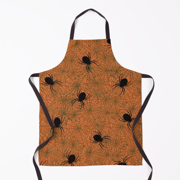 Item preview, Halloween Spider Web Pattern in Orange and Black designed and sold by SweetLilith.
