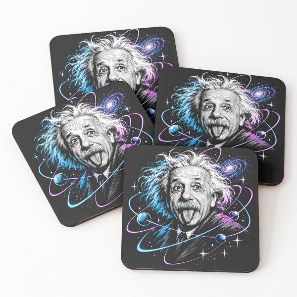 Item preview, Cosmic Genius Einstein Space Science Portrait designed and sold by Owcomm.