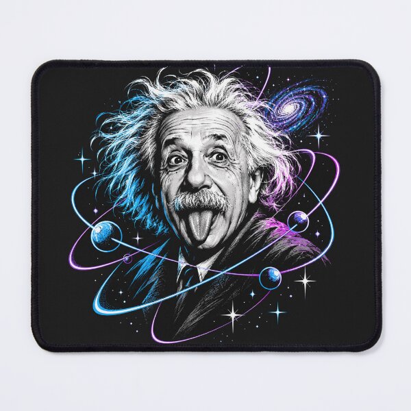 Item preview, Cosmic Genius Einstein Space Science Portrait designed and sold by Owcomm.