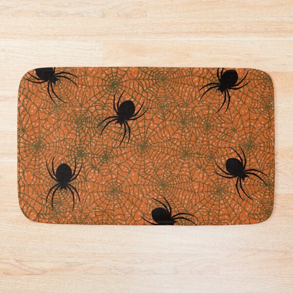 Item preview, Halloween Spider Web Pattern in Orange and Black designed and sold by SweetLilith.