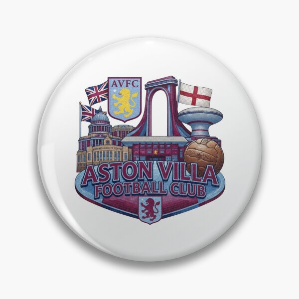 Item preview, Aston Villa Football Club Mosaic Heritage Art designed and sold by annaarthk.