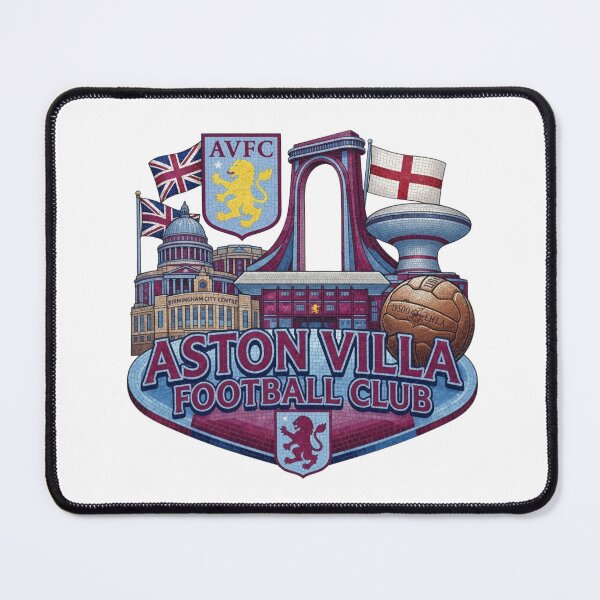 Item preview, Aston Villa Football Club Mosaic Heritage Art designed and sold by annaarthk.
