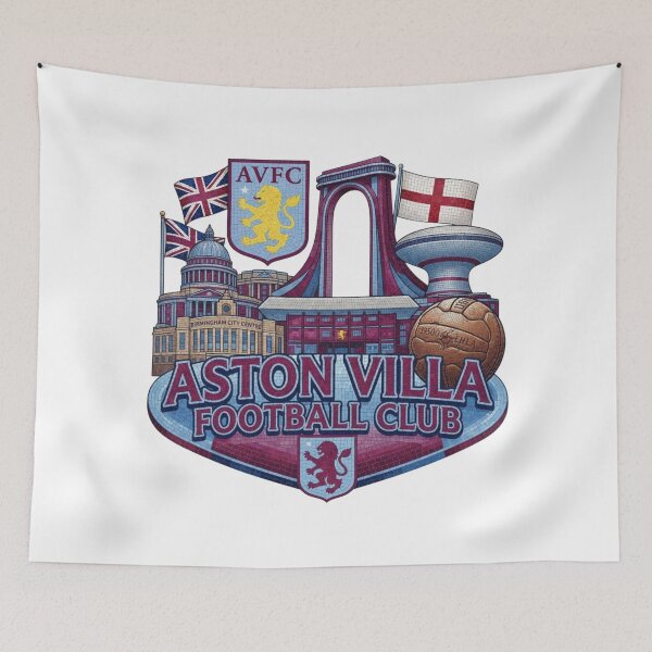 Item preview, Aston Villa Football Club Mosaic Heritage Art designed and sold by annaarthk.