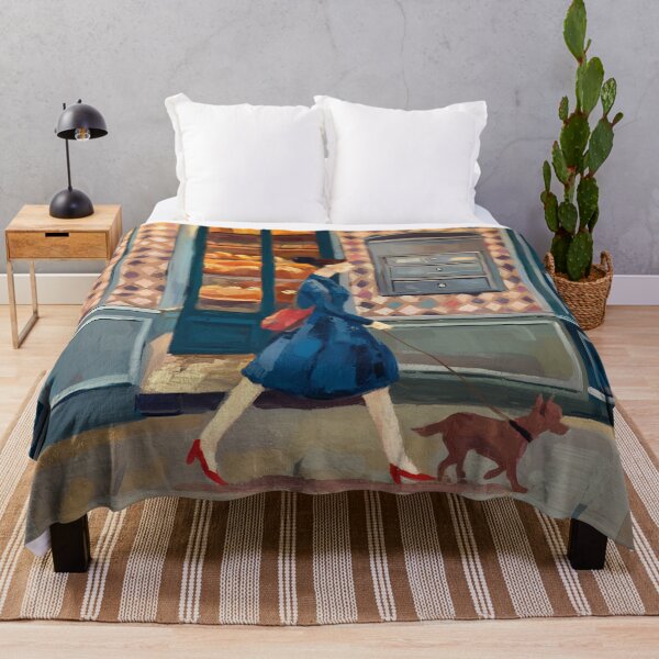 Item preview, Evening Walk Past the Boulangerie – Parisian Street Scene Art designed and sold by CARRAANN.