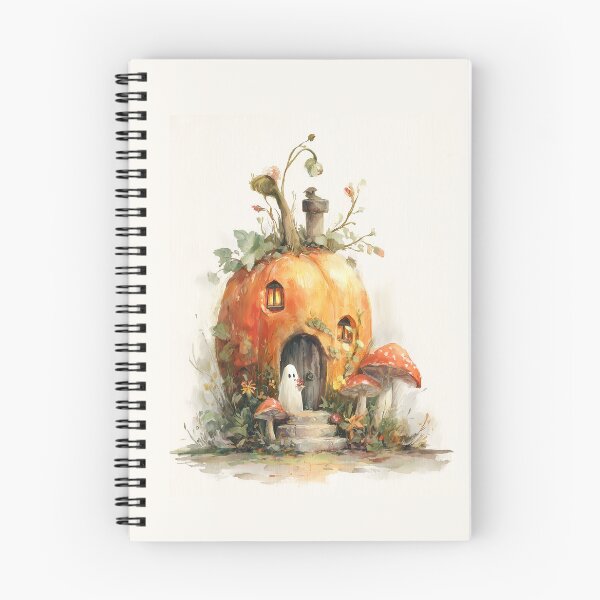 Item preview, Little Ghost at the Pumpkin House designed and sold by Helenaphotoart.