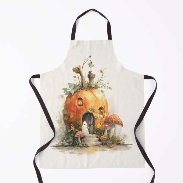 Item preview, Little Ghost at the Pumpkin House designed and sold by Helenaphotoart.