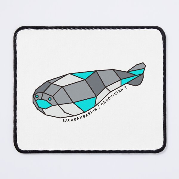 Item preview, Geometric Sacabambaspis - Light Blue Accent designed and sold by AnimalsKnowAll.