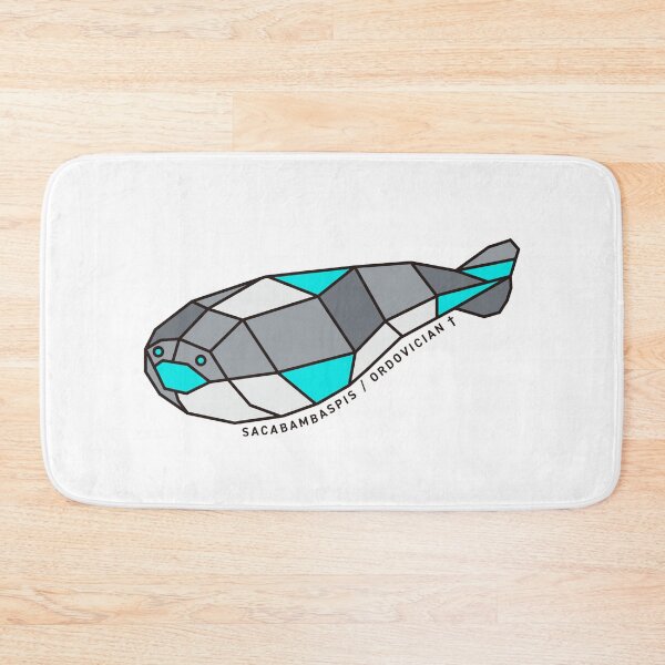 Item preview, Geometric Sacabambaspis - Light Blue Accent designed and sold by AnimalsKnowAll.