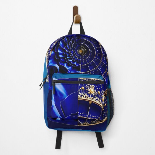 Item preview, Intricate Duality of Royal Navy Velvet and Gold Filigree designed and sold by Vicky Brago-Mitchell®.