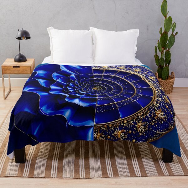Item preview, Intricate Duality of Royal Navy Velvet and Gold Filigree designed and sold by Vicky Brago-Mitchell®.