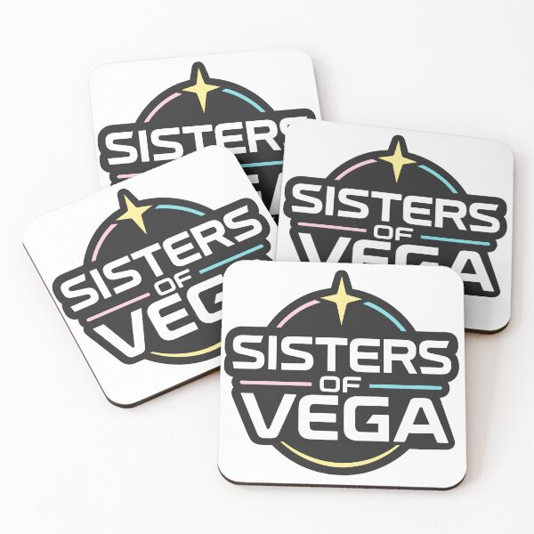 Item preview, SISTERS OF VEGA ✨ Logo Classic (Pink/Turquoise) ©️ Simone Morana Cyla designed and sold by CYLA WORLD | Official Shop.