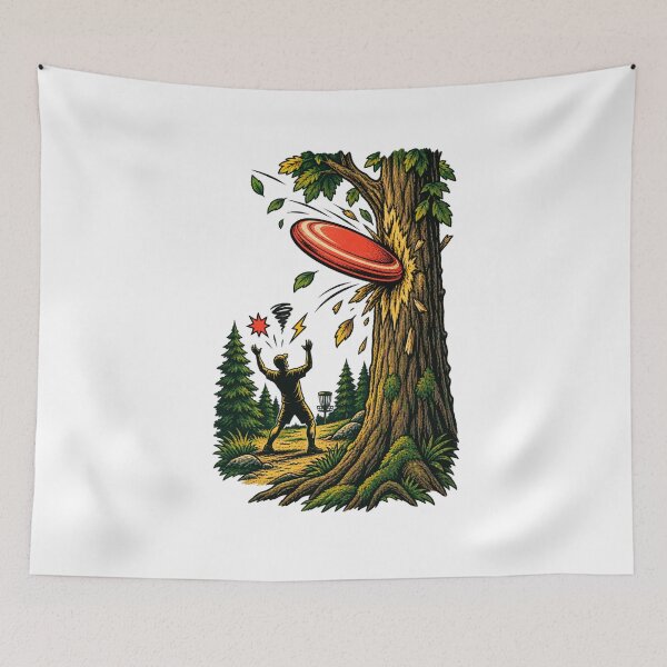 Item preview, Disc Golf Player Outdoor Course Adventure Art designed and sold by AMICO77.